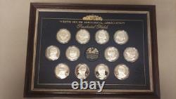 1973 Franklin Mint Presidential Medals Set 40 Sterling Silver Coins, 46oz+ COA