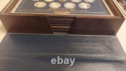 1973 Franklin Mint Presidential Medals Set 40 Sterling Silver Coins, 46oz+ COA