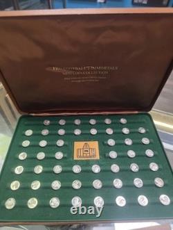 1973 Franklin Mint Pro Football Hall of Fame Immortals Sterling Silver Coin Set