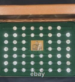 1973 Franklin Mint Pro Football Hall of Fame Immortals Sterling Silver Coin Set