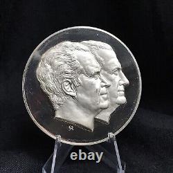 1973 Franklin Mint Proof Nixon Inauguration 198.9 Grams 925 Sterling Silver
