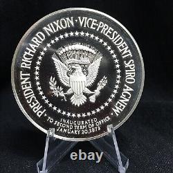 1973 Franklin Mint Proof Nixon Inauguration 198.9 Grams 925 Sterling Silver