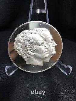 1973 Franklin Mint Proof Nixon Inauguration 198.9 Grams 925 Sterling Silver