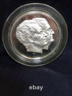 1973 Franklin Mint Proof Nixon Inauguration 198.9 Grams 925 Sterling Silver