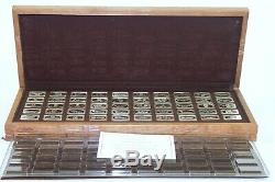 1973 Franklin Mint Proof Set of Bankmarked Sterling Silver Ingots