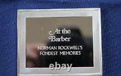 1973 Franklin Mint Rockwell's Fondest Memories At the Barber Silver Bar P0191