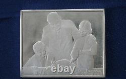 1973 Franklin Mint Rockwell's Fondest Memories Holiday Dinner Silver Bar P0194