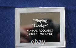 1973 Franklin Mint Rockwell's Fondest Memories Playing Hookey Silver Bar P0190