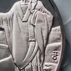 1973 Franklin Mint St Pattys Day. 999(BU)Silver Proof Medal PaschalFire item#38