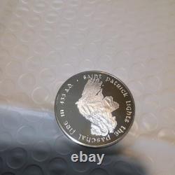 1973 Franklin Mint St Pattys Day. 999(BU)Silver Proof Medal PaschalFire item#38