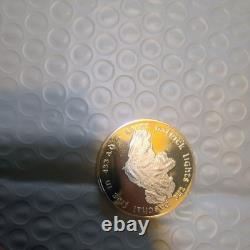 1973 Franklin Mint St Pattys Day. 999(BU)Silver Proof Medal PaschalFire item#38