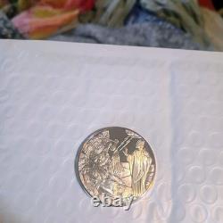 1973 Franklin Mint St Pattys Day. 999(BU)Silver Proof Medal PaschalFire item#38