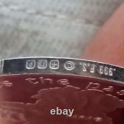 1973 Franklin Mint St Pattys Day. 999(BU)Silver Proof Medal PaschalFire item#38