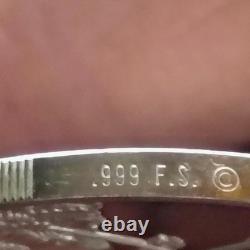 1973 Franklin Mint St Pattys Day. 999(BU)Silver Proof Medal PaschalFire item#38