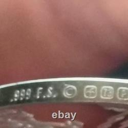 1973 Franklin Mint St Pattys Day. 999(BU)Silver Proof Medal PaschalFire item#38