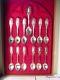 1973 Franklin Mint Sterling Set Apostle Spoons With Leather Case 447g