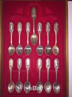 1973 Franklin Mint Sterling Silver Apostle Spoon Set