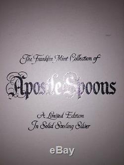 1973 Franklin Mint Sterling Silver Apostle Spoon Set