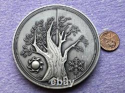 1973 Franklin Mint annual calendar 925 sterling silver round 292 Grams #AB01