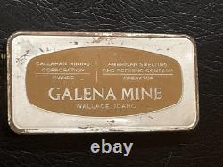 1973 Galena Mine 2000 grain(4.247ozt) 999 silver by Franklin Mint