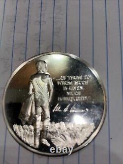 1973 John F Kennedy 1000 Grains (2.15ozt) Sterling Franklin Mint Proof Medal