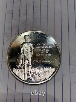 1973 John F Kennedy 1000 Grains (2.15ozt) Sterling Franklin Mint Proof Medal