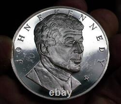 1973 John F. Kennedy Franklin Mint 925 Sterling Silver art bar round C1894