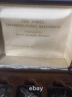 1973 Mount Everest Mint Three Thanksgiving Blessings 3.23 oz Silver Set
