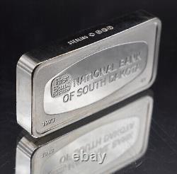 1973 National Bank of South Dakota Franklin Mint 2oz 925 Silver bar C4703