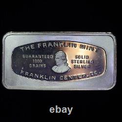 1973 National Bank of South Dakota Franklin Mint 2oz 925 Silver bar C4703