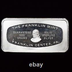1973 National Bank of South Dakota Franklin Mint 2oz 925 Silver bar C4703