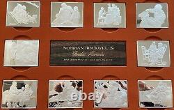 1973 Norman Rockwell Fondest Memories 10 Sterling Silver Bars 1st Edition Set