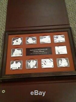 1973 Norman Rockwell Fondest Memories 35oz of Silver Bars 1st Edition Proof Set