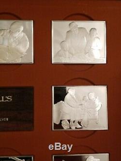 1973 Norman Rockwell Fondest Memories 35oz of Silver Bars 1st Edition Proof Set