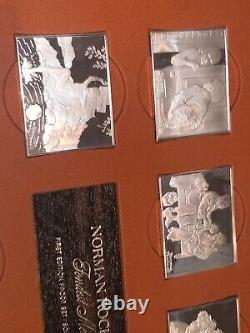 1973 Norman Rockwell Fondest Memories Franklin Mint Sterling Silver 31Troy Ozs