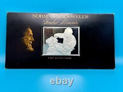 1973 Norman Rockwell Franklin mint 925 Silver art bar RARE! 3.25 Ounces