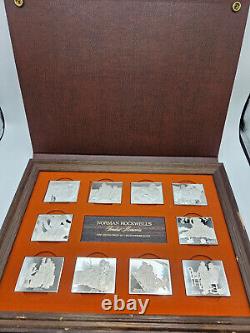 1973 Norman Rockwell Sterling Silver. 925 Fondest Memories Silver Bar Set