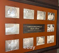 1973 Norman Rockwell Sterling Silver. 925 Fondest Memories Silver Bar Set MINT