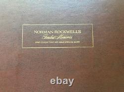 1973 Norman Rockwell Sterling Silver. 925 Fondest Memories Silver Bar Set MINT