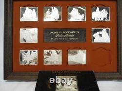 1973 Norman Rockwell Sterling Silver Fondest Memories 10 3.5oz 1500 Grain Bars