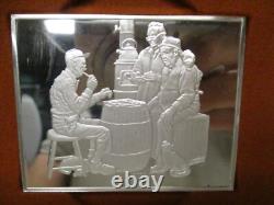 1973 Norman Rockwell Sterling Silver Fondest Memories 10 3.5oz 1500 Grain Bars