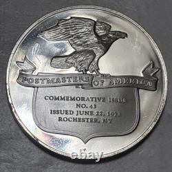 1973 Postmasters Of America commemorative NO. 43.925 Sterling Silver MS++++++++