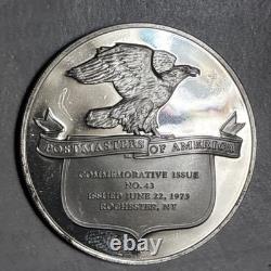 1973 Postmasters Of America commemorative NO. 43.925 Sterling Silver MS++++++++