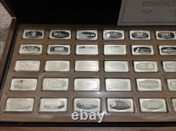 1973 Proof Set Bankmarked Sterling Silver Ingots Franklin Mint = 50 Total Bars
