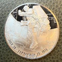 1973 Skylab II Eyewitness Medal Franklin Mint. 925 Sterling Silver