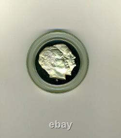 1973 Sterling Silver Nixon Agnew Inauguration Medal Franklin Mint ASW 5.87 oz