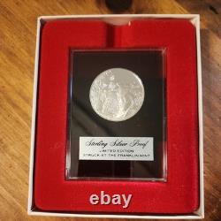 1973 Sterling Silver Proof Franklin Mint Country Christmas