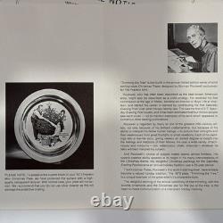 1973 Trimming The Tree By Norman Rockwell Sterling Silver Christmas Plate