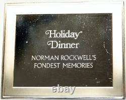 1973 USA US Franklin Mint NORMAN ROCKWELL Memories PF Silver Ingot Medal i104166