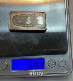 1973-solid 1000 Grains Sterling Silver, Antique, Number 25 Franklin Mint
